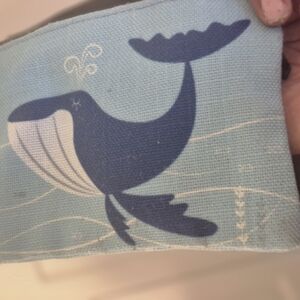Blue Whale Canvas Pouch